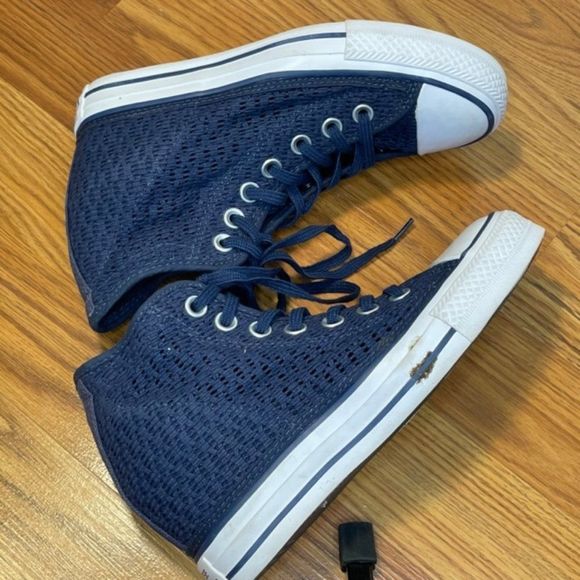 Converse Blue High-Top Sneakers - Picture 7 of 12